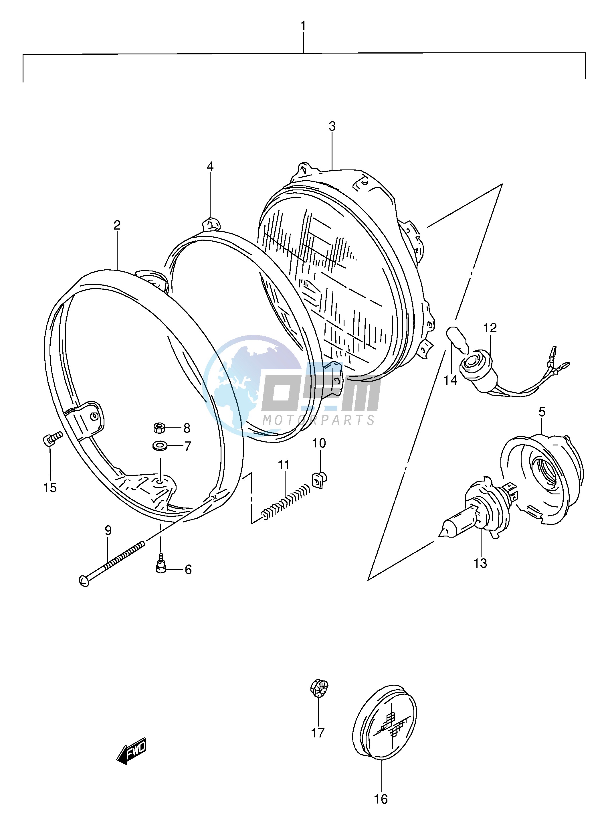 HEADLAMP (MODEL P R)