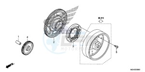 VFR1200XD CrossTourer - VFR1200X Dual Clutch 2ED - (2ED) drawing STARTING CLUTCH