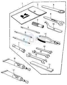 KZ 440 B (B1) drawing OWNER TOOLS -- 80 B1- -