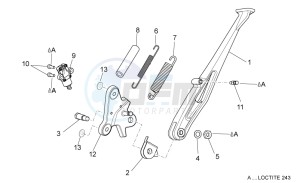 Dorsoduro 1200 (EMEA, APAC, NAFTA) (CND, EU, K, RU, USA, V) drawing Central stand