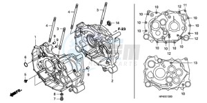 TRX420FEA Australia - (U / 4WD) drawing CRANKCASE