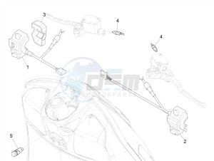 GTV 300HPE SEI GIORNI IE E4 ABS (EMEA) drawing Selectors - Switches - Buttons