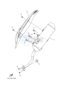 GPD125A GPD125-A NMAX125 (2DS1 2DS5) drawing EXHAUST