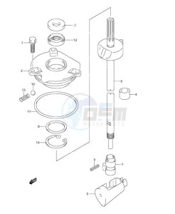 DF 90 drawing Clutch Rod (S/N 680685 & Older)