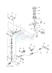 YFZ450R YFZ450RSF YFZ450R SPECIAL EDITION (1TDJ) drawing REAR MASTER CYLINDER