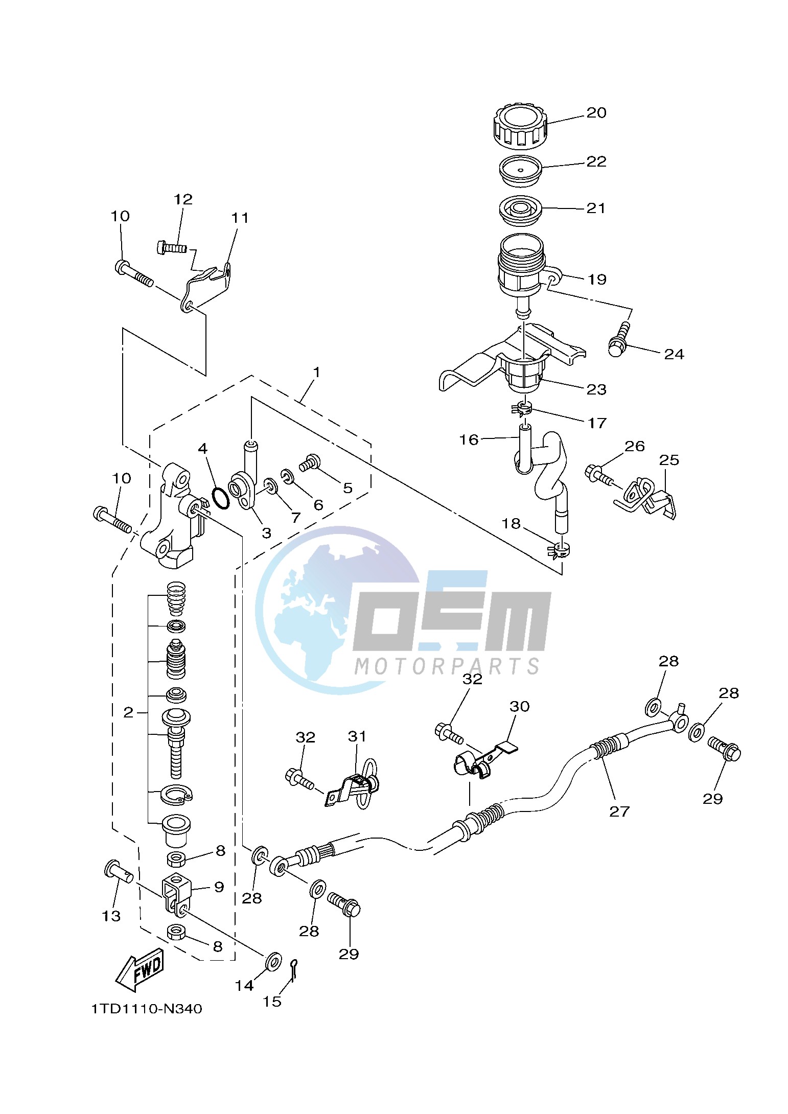 REAR MASTER CYLINDER