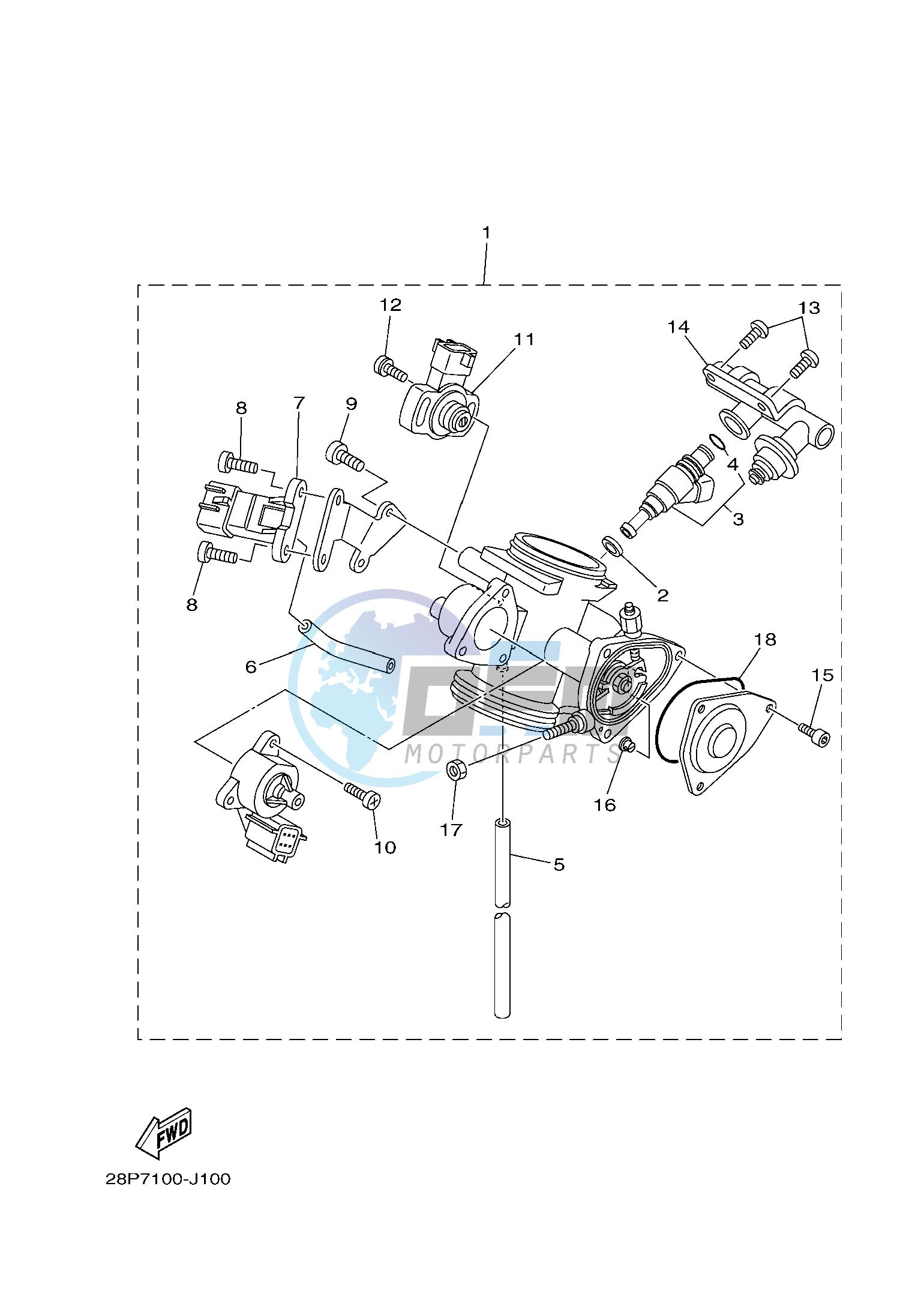 THROTTLE BODY ASSY 1