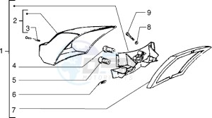 PX 125 E drawing Tail light