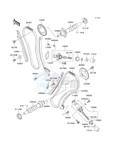 VN 1600 D [VULCAN 1600 NOMAD] (D6F-D8FA) D6F drawing CAMSHAFT-- S- -_TENSIONER