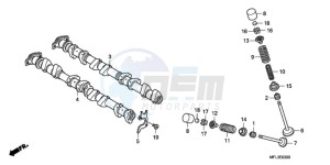 CBR1000RA9 UK - (E / ABS MKH) drawing CAMSHAFT/VALVE