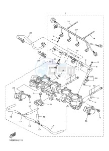 YZF-R1 998 R1 (1KB8 1KB9) drawing INTAKE 2