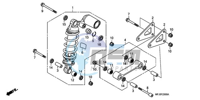 REAR CUSHION (CBR600RR)