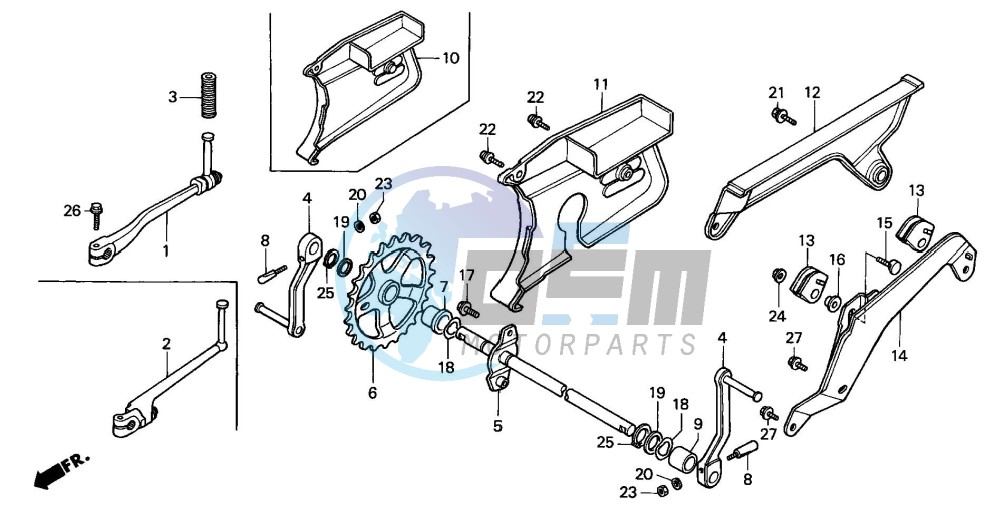 PEDAL/KICK STARTER ARM