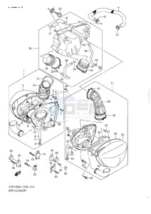 VZR 1800 Z drawing AIR CLEANER