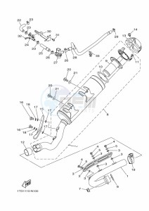 YFZ450R (BW2T) drawing EXHAUST