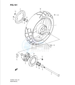 DL650 drawing REAR WHEEL (DL650L1 E2)