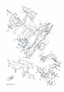 YZF125-A YZF-R125 (B5G1) drawing FENDER