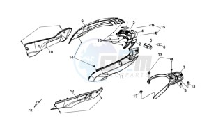 HD 2 125i drawing MOTOR COWLING L / R / TAIL LIGHT