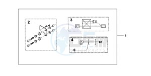 CBF1000T9 UK - (E / ABS MKH) drawing HEATED GRIP ATT.