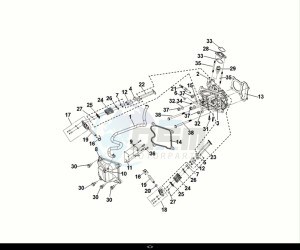 JET X 125 (XH12WW-EU) (E5) (M1) drawing CYLINDER HEAD