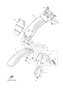 YBR125EGS (43BB) drawing FENDER