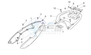 Norge 1200 IE 8V Polizia Stradale drawing Rear body - Rear fairing