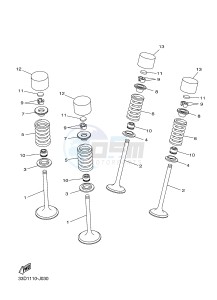 YZ450F (33DD 33DE 33DF 33DG) drawing VALVE