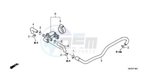 CB600FA9 Spain - (SP / ABS 25K) drawing AIR INJECTION CONTROL VALVE