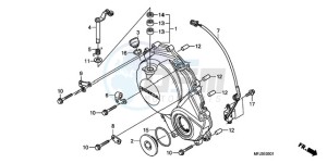 CBR600RRA Europe Direct - (ED / 2ED) drawing RIGHT CRANKCASE COVER (CBR600RR9,A/RA9,A)