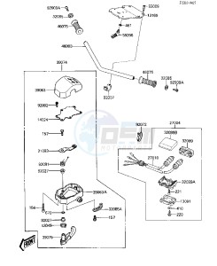 JS 300 B [JS300] (B3) [JS300] drawing HANDLEBAR