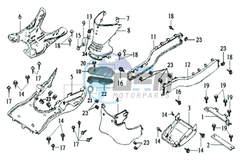 FOOTREST / FRAME COWLING