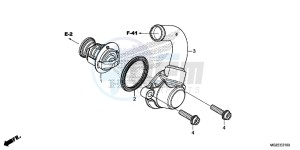 CB500FE CB500F UK - (E) drawing THERMOSTAT