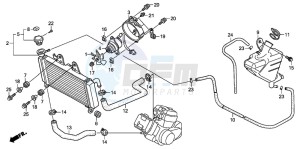 XL125V VARADERO drawing RADIATOR (XL125V7/8)