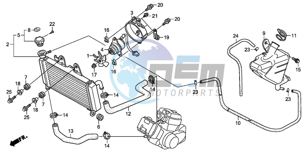 RADIATOR (XL125V7/8)