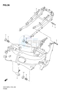 GSX1300R (E50) Hayabusa drawing FRAME