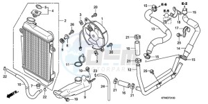 SH300A9 UK - (E / ABS MKH TBX) drawing RADIATOR