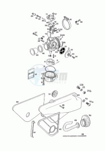 FUN_SPORT_R_L1 50 L1 drawing Carburator-intake silencer