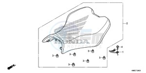 TRX680FAE TRX680 Europe Direct - (ED) drawing SEAT