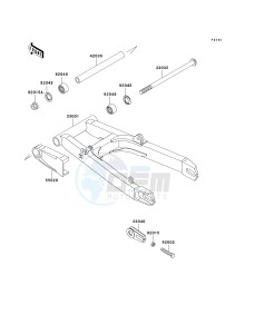 EX 250 F [NINJA 250R] (F15-F19) [NINJA 250R] drawing SWINGARM