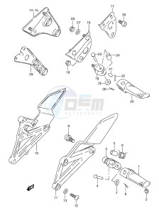 RGV250 (E24) drawing FOOTREST