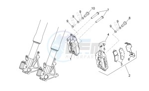 RSV4 1000 APRC Factory ABS (AU, CA, EU, J, RU, USA) drawing Front brake caliper