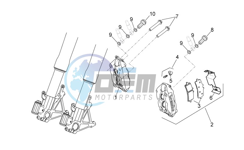 Front brake caliper