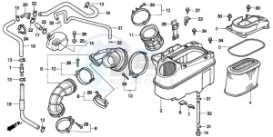 VT1100C2 drawing AIR CLEANER (VT1100C2-CM/2CM)