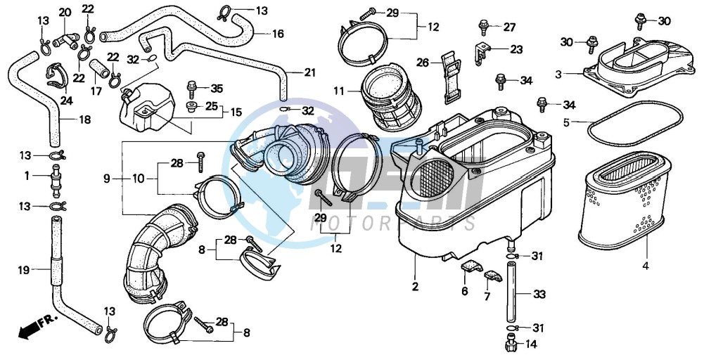 AIR CLEANER (VT1100C2-CM/2CM)