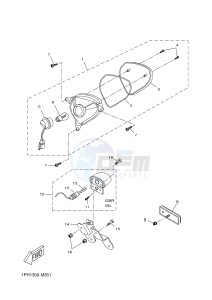 NS50 AEROX (1PH3 1PH3 1PH3) drawing TAILLIGHT