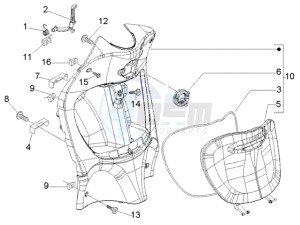 Liberty 50 4t RST ptt (E) Spain drawing Front glove compartment