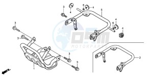 TRX300EX SPORTRAX drawing CARRY PIPE (TRX300EX'01-'06)