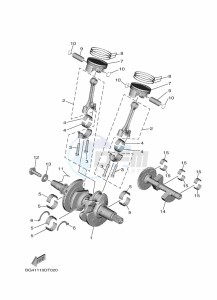 YXE850EN YX85EPAN (BANP) drawing CRANKSHAFT & PISTON