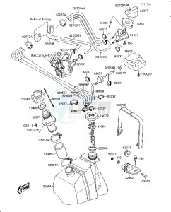 JS 300 A [300 SX] (A1-A5) [300 SX] drawing FUEL TANK-- JS300-A3_A4- -