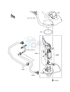 NINJA H2R ZX1000YHF EU drawing Fuel Pump